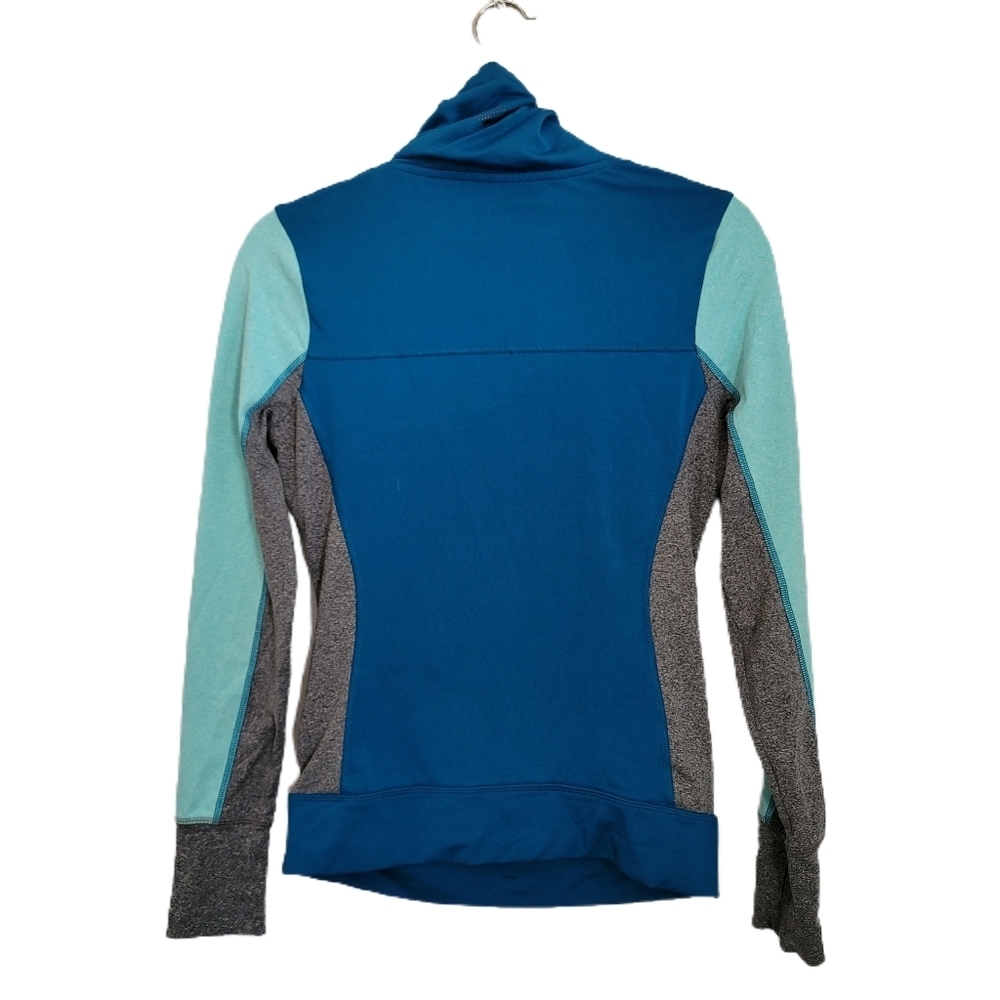 Victoria's Secret PINK Ultimate Pullover XS Blue Long Sleeve Thumb Holes - Picture 5 of 7